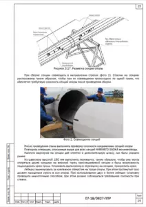 Соединение секций опор