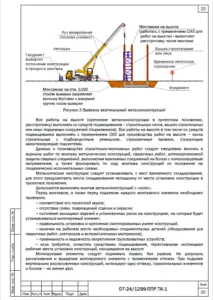 Монтаж металлоконструкций пилонов и колонн
