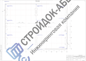 Разбивочный план производственно-лабораторного корпуса