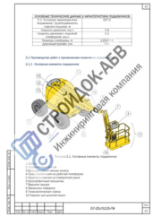 Основные элементы коленчатого подъемника