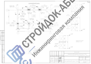 Схема фундаментных блоков поликлиники