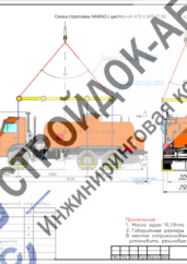 Схема строповки автомобиля КАМАЗ