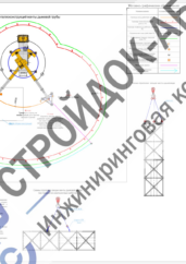 Строповка секции дымовой трубы автокраном