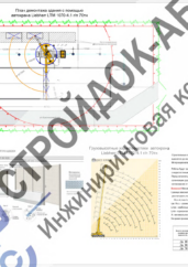 План демонтажной площадки и работы автокрана