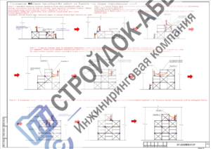 Последовательность сборки фасадных лесов Кригскомиссариата