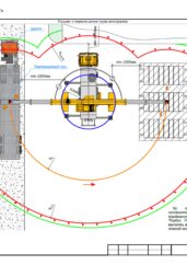 План работы автокрана при монтаже сетей и сооружений водоотведения