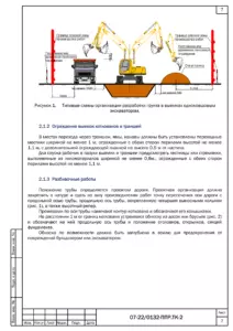 Схема разработки грунта экскаваторами — ППР на реконструкцию аэропортового комплекса в селе Чара