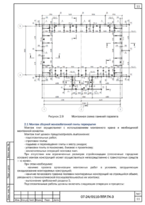 Монтажная схема стеновых панелей