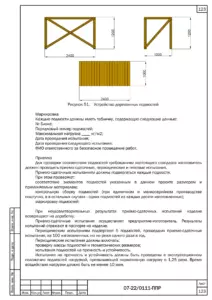 Схема устройства деревянных подмостей — ППР на реставрацию Института ортопедии имени Турнера в Санкт-Петербурге