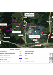 Схема расположения участков работ у трансформаторных подстанций