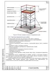 Схема передвижной вышки для монтажа пожарной сигнализации